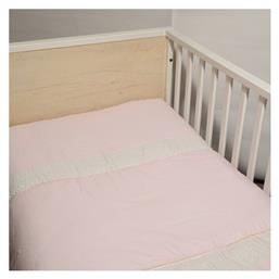 Baby Oliver Πάπλωμα Κούνιας Βαμβακερό Ροζ 100x140cm
