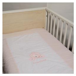 Baby Oliver Πάπλωμα Κούνιας Βαμβακερό Ροζ 100x140cm