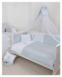 Baby Oliver Σετ Κούνιας Bunny Des. 356 Γκρι 3τμχ