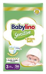 Babylino Cotton Soft No. 3 για 4-9kg 56τμχ Cotton Soft