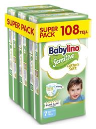 Babylino Cotton Soft No. 7 για 15+kg 108τμχ