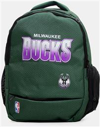 Back Me Up Milwaukee Bucks Σχολική Τσάντα Πλάτης Γυμνασίου - Λυκείου σε Πράσινο χρώμα Μ30 x Π28 x Υ48εκ