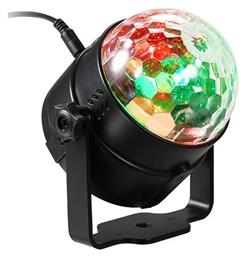 Bailong Mini Magic Ball Διακοσμητικό Φωτιστικό με Φωτισμό RGB Party Light LED σε Μαύρο Χρώμα