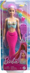 Barbie Κούκλα Mermaid with Colorful Hair, Tails and Headband Accessories για 3+ Ετών από το Kotsovolos