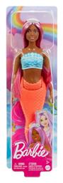 Barbie Mermaid with Colorful Hair, Tails and Headband Accessories Dark Orange Dreamtopia για 3+ Ετών από το BlablaToys