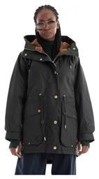 Barbour Wax Κοντό Γυναικείο Puffer Μπουφάν για Χειμώνα Χακί από το Clodist