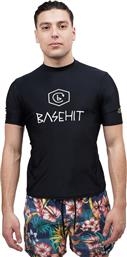 Basehit Ανδρική Κοντομάνικη Αντηλιακή Μπλούζα Μαύρη από το SportsFactory