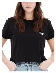 Basehit Γυναικείο Αθλητικό Crop T-shirt Μαύρο από το Outletcenter