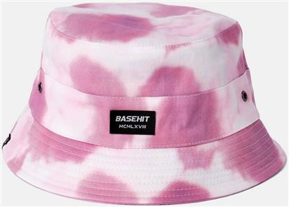 Basehit Υφασμάτινo Ανδρικό Καπέλο Στυλ Bucket Ροζ