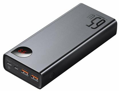 Baseus Adaman Metal Digital Display Power Bank 20000mAh 65W με 2 Θύρες USB-A και Θύρα USB-C Quick Charge 3.0 Μαύρο