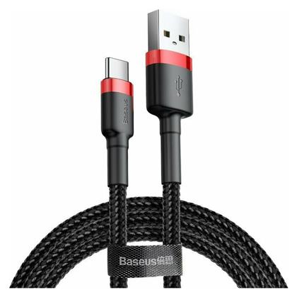 Baseus Cafule Braided USB 2.0 Cable USB-C male - USB-A male Μαύρο 2m (CATKLF-C91) από το e-shop