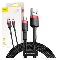 Baseus Cafule Braided USB 2.0 to micro USB Cable Μαύρο 3m (CAMKLF-H91) από το Public