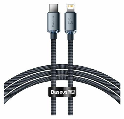 Baseus Crystal Shine Braided USB-C to Lightning Cable 20W Μαύρο 1.2m (CAJY000201) από το e-shop