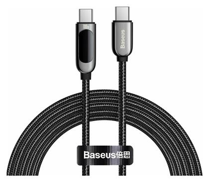 Baseus Display Braided USB 2.0 Cable USB-C male - USB-C male Μαύρο 2m (CATSK-C01) από το e-shop