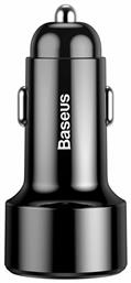 Baseus Φορτιστής Αυτοκινήτου με Θύρες 1xUSB-A 1xType-C