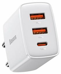 Baseus Compact 2U+C USB-C Χωρίς Καλώδιο 30W