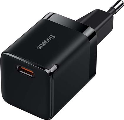 Baseus Φορτιστής Χωρίς Καλώδιο με Θύρα USB-C 30W Power Delivery / Quick Charge 4+ Μαύρος (C1 GAN3 CCGN010101)