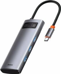 Baseus Metal Gleam USB-C Docking Station με HDMI 4K PD Ασημί από το e-shop