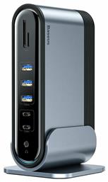 Baseus USB-C Docking Station με HDMI 4K PD Ethernet (CAHUBDG0)