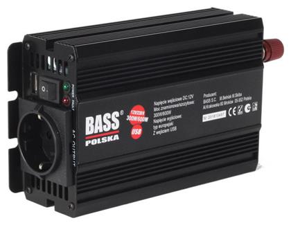 Bass Polska Inverter Αυτοκινήτου 600W για Μετατροπή 12V DC σε 230V AC με 1xUSB από το EasyU