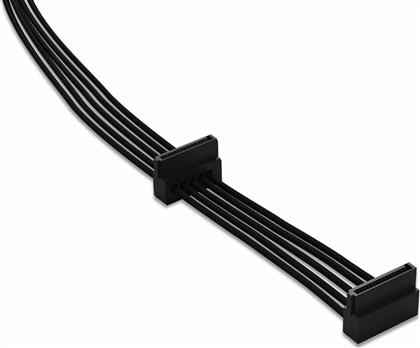Be Quiet CS-3420 7-Pin SATA III - 2x 7-Pin SATA III Angle (90°) Cable 0.4m Μαύρο (BC021) από το e-shop