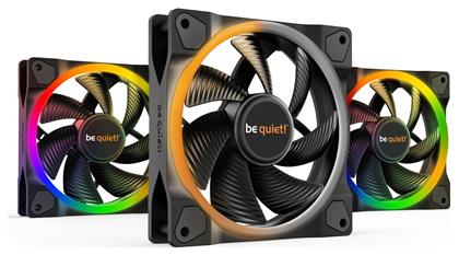 Be Quiet Light Wings Case Fan 120mm με ARGB Φωτισμό και Σύνδεση 4-Pin PWM 3τμχ