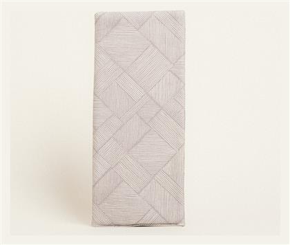 Beauty Home Διακοσμητικο Λαμπαδας Διαγωνιες Γραμμες Μπεζ 35 X 22 Cm