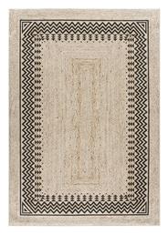 Beauty Home Jute Art 9132 Χαλί Ορθογώνιο Καλοκαιρινό Μπεζ / Μαύρο