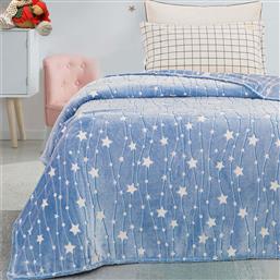 Beauty Home Κουβέρτα Fleece Art 6135 160x220cm Blue