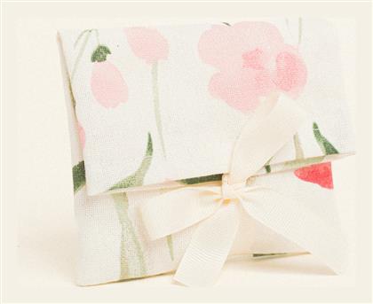 Beauty Home Πουγκι Κορδελα 12 X 17 Cm Ανθη Ιριδα Φρεζια
