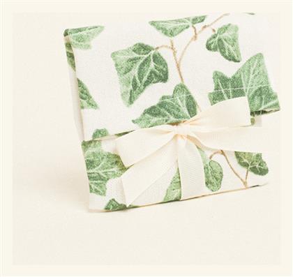 Beauty Home Πουγκι Κορδελα 12 X 17 Cm Κισσος Οψη Ακουαρελας