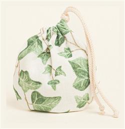 Beauty Home Πουγκι Οβαλ Κορδονι 13 X 14 Cm Κισσος Οψη Ακουαρελας