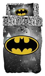 Beauty Home Σετ Σεντόνια Μονά Βαμβακερά Batman Γκρι 165x250cm 3τμχ από το Filinda