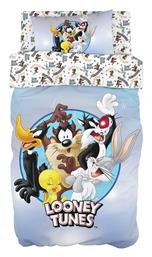 Beauty Home Σετ Σεντόνια Μονά Βαμβακερά Looney Tunes Beauty Home 165x250cm 3τμχ από το Carpetlinen