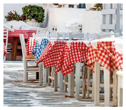 Beauty Home Τραπεζομάντηλο Checks Art Καρό Μπλε 145x220cm
