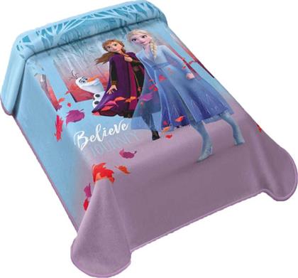 Belpla Κουβέρτα Ισπανίας Βελουτέ Disney Frozen 160x220cm Πολύχρωμη