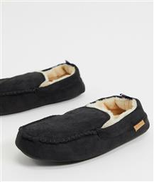 Ben Sherman mocassin slippers in black από το Asos