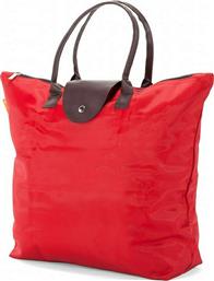 Benzi Υφασμάτινη Τσάντα για Ψώνια σε Κόκκινο χρώμα από το Spitishop