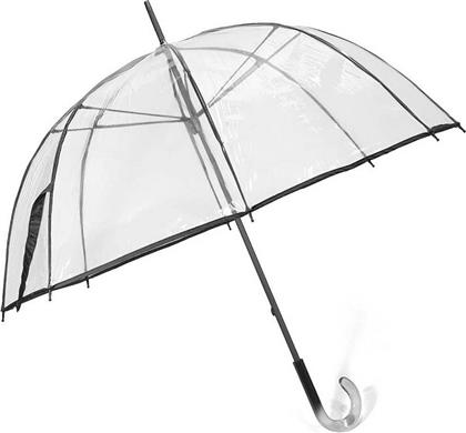 Benzi PA060 Γυναικεία Ομπρέλα Βροχής με Μπαστούνι Transparent/Black από το Plus4u
