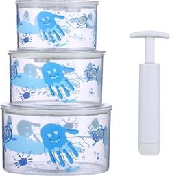 Berz Δοχείο Baby Vacuum Storage Blue Πλαστικό 3τμχ από το Pharm24