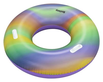 Bestway Rainbow Παιδικό Σωσίβιο Κουλούρα με Χειρολαβές και Διάμετρο 119εκ.