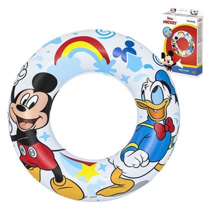 Bestway Ring Παιδικό Σωσίβιο Κουλούρα Mickey για 3-6 Ετών Λευκό Mickey and Donald