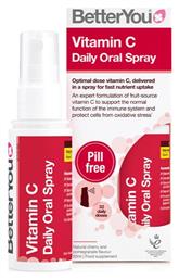 BetterYou Vitamin C Daily Oral Spray Βιταμίνη 120mg Κεράσι Ρόδι 50ml