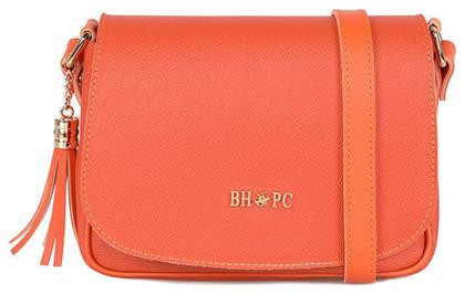 Beverly Hills Polo Club 1107 Γυναικεία Flap Bag Χιαστί Πορτοκαλί από το Public