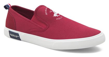Beverly Hills Polo Club Πάνινα Ανδρικά Slip-On Μπορντό