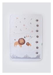 Bi Baby King Lion Αδιαβροχοποιημένο Σελτεδάκι σε Λευκό Χρώμα 50x75cm