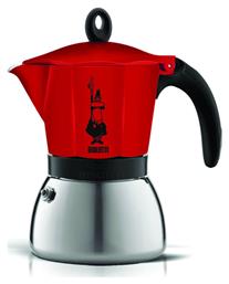 Bialetti Moka Induction Μπρίκι Espresso 6cups Κόκκινο