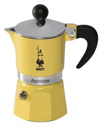 Bialetti Rainbow Μπρίκι Espresso 6cups Κίτρινο