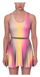 Bidi Badu Spectrum Women's Tennis Dress Light Brown Coral Yellow