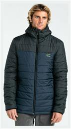 Billabong Surf Check Ανδρικό Χειμωνιάτικο Μπουφάν Puffer Navy Μπλε